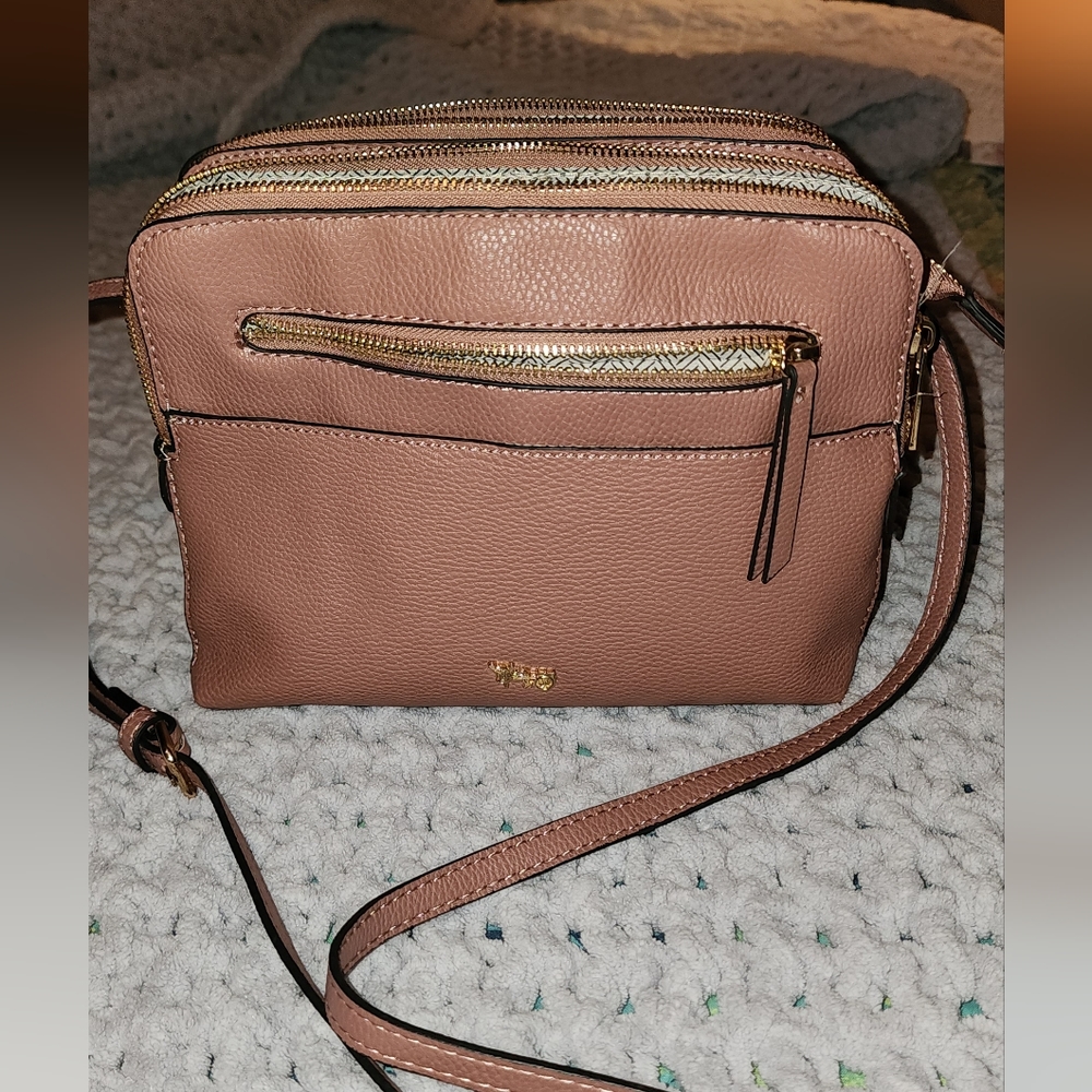 Matthew and Julian rose blush crossbody purse
